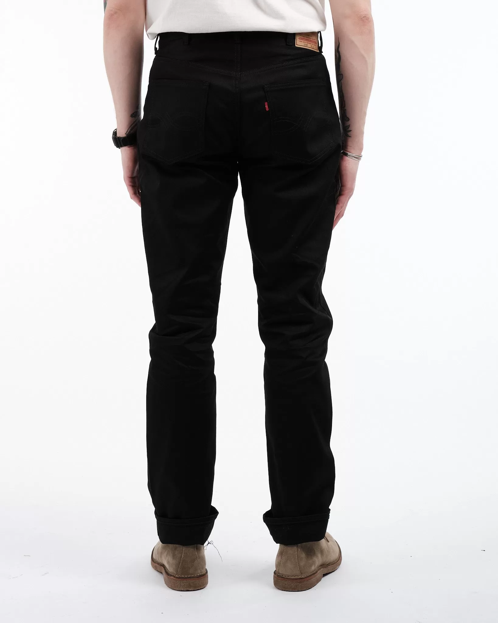 1096 PIQUE PANTS BLACK