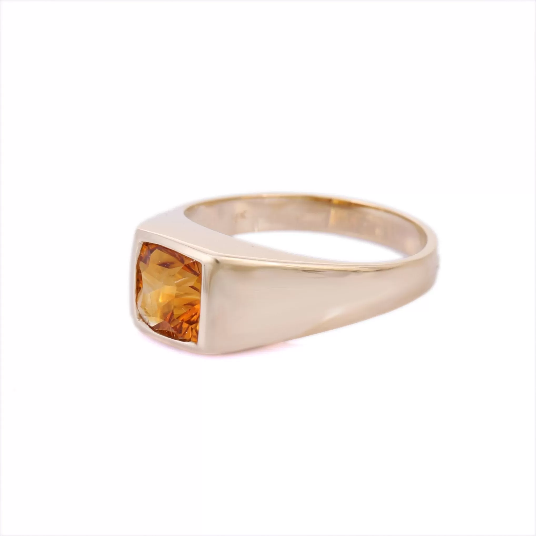 14K Yellow Gold Citrine Ring