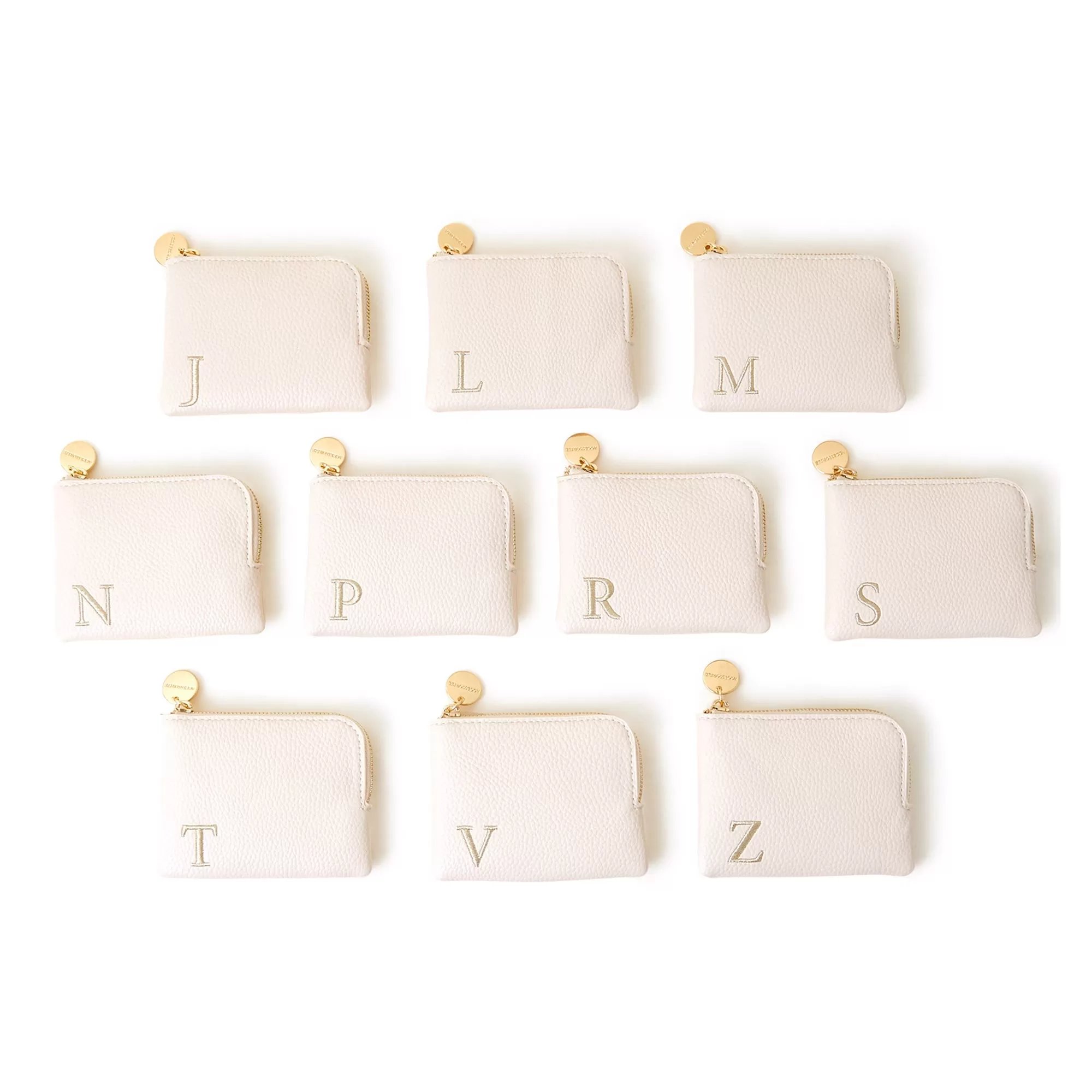 Accessorize London Women's Cream (S) Initial Coin Purse