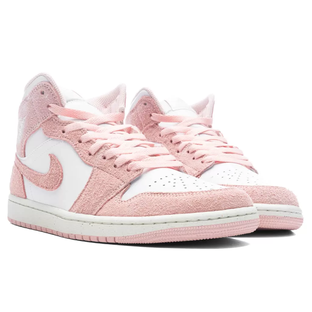 Air Jordan 1 Mid SE - White/Legend Pink/Sail