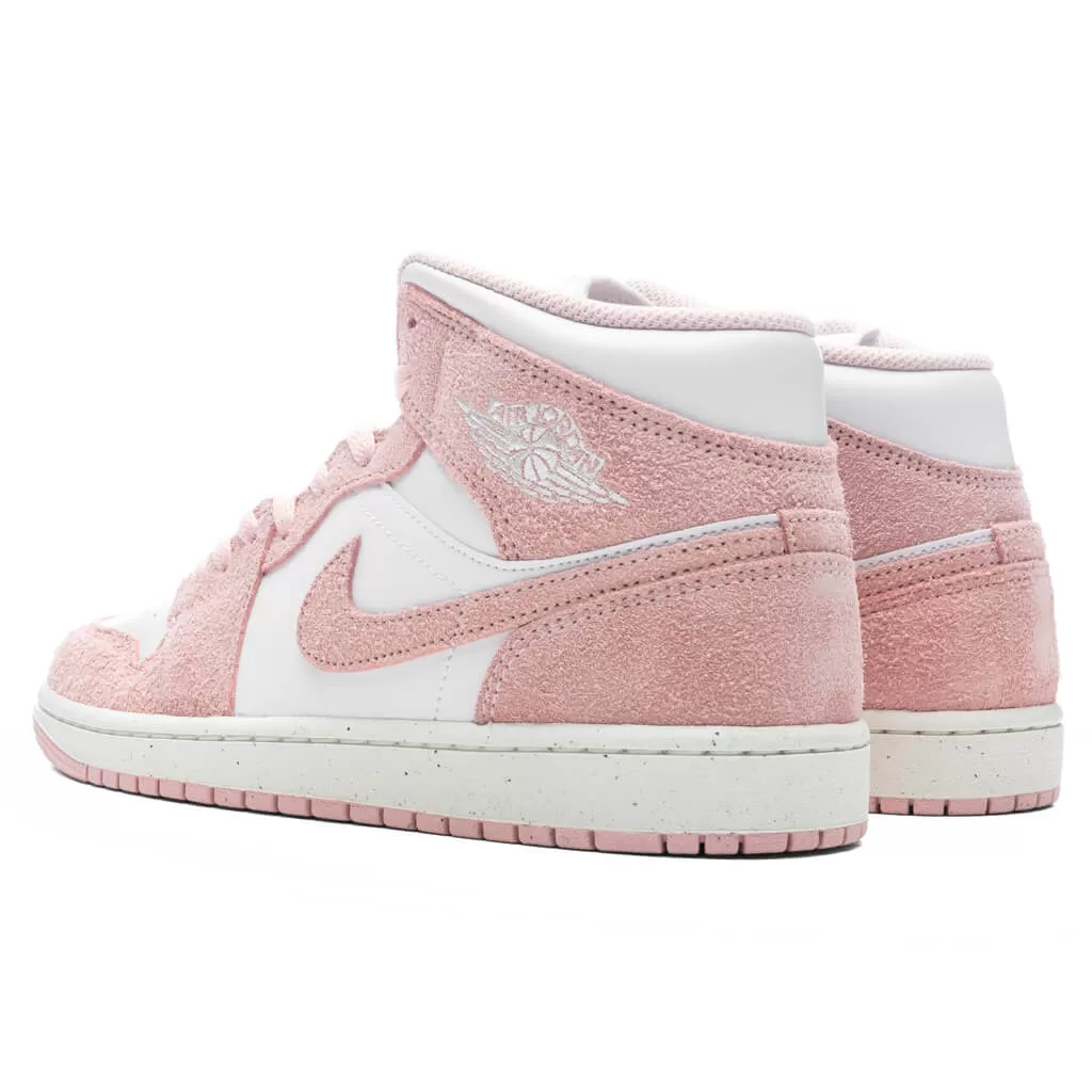 Air Jordan 1 Mid SE - White/Legend Pink/Sail