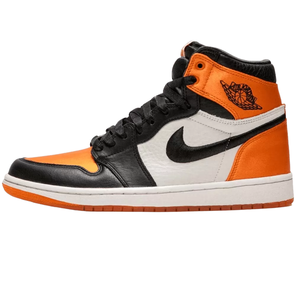 Air Jordan 1 WMNS Satin 'Shattered Backboard' Orange Black