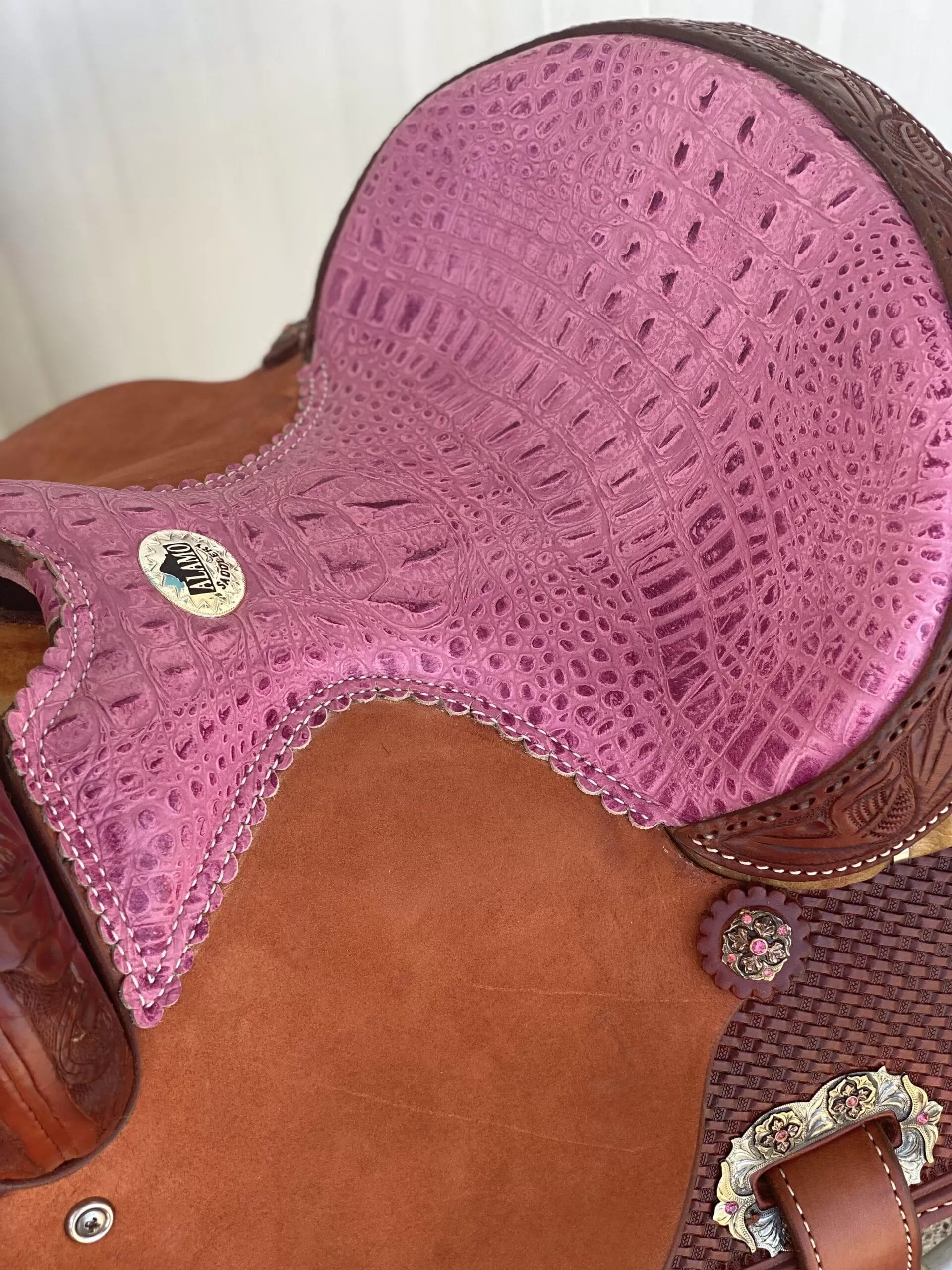 Alamo Saddlery 13 Rose Youth Barrel Saddle