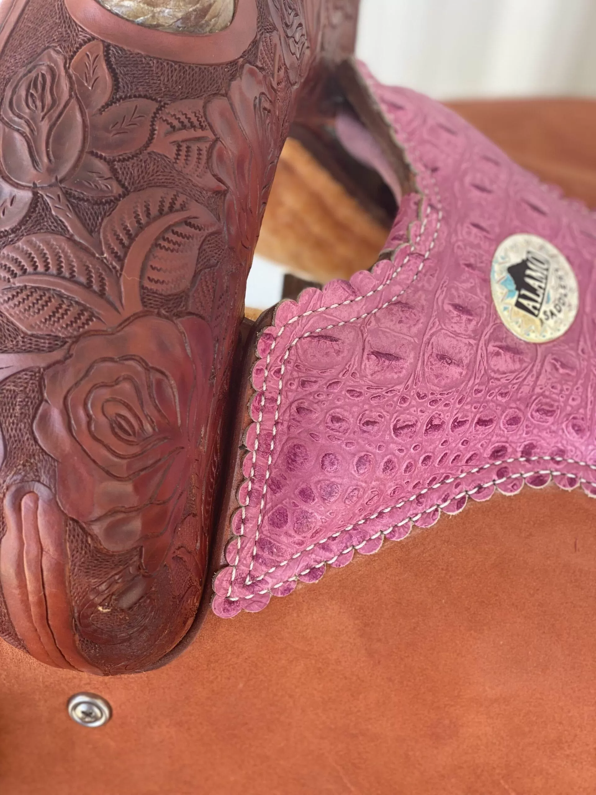 Alamo Saddlery 13 Rose Youth Barrel Saddle