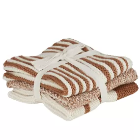 Amy S/3 Cotton Knit Cloths - Terracotta