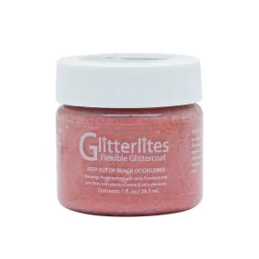 Angelus Glitter Leather Paint - Orange 143