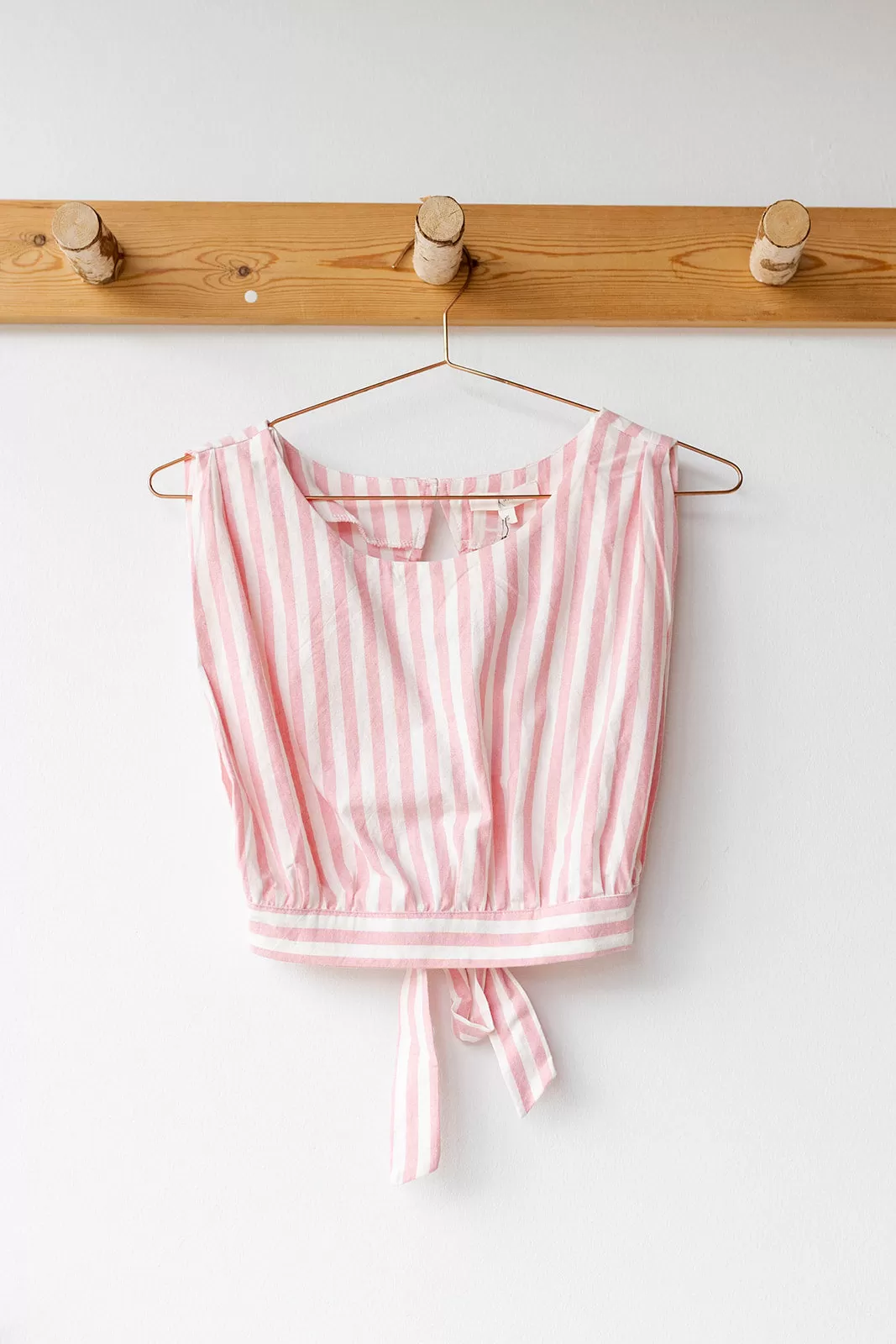 annabella stripe crop top