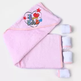 Baby Bath Towel   4PCs Face Towel