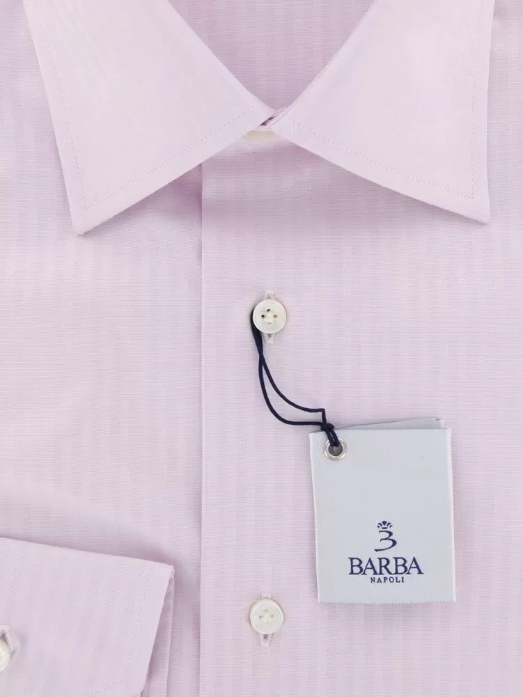 Barba Napoli Pink Shirt - 15 US / 38 EU