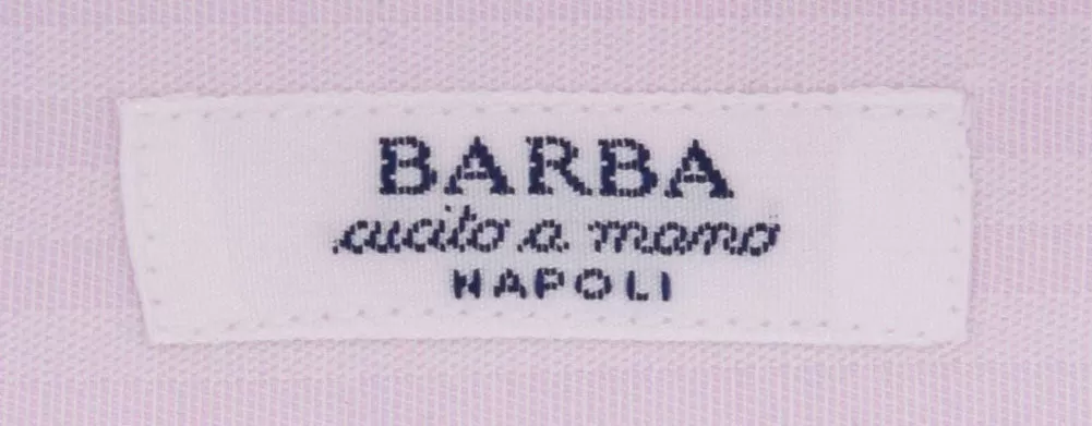 Barba Napoli Pink Shirt - 15 US / 38 EU