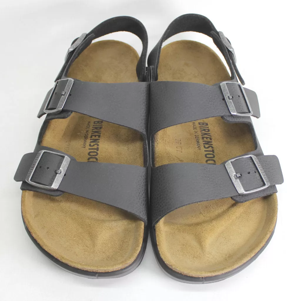 Birkenstock Milano CT 1013753 Birko-Flor Mens Sandals - Desert Soil Black