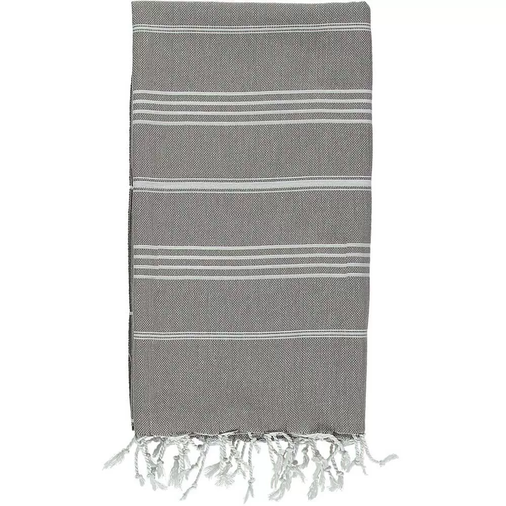 Black & White 100% Cotton Mini Turkish Towel