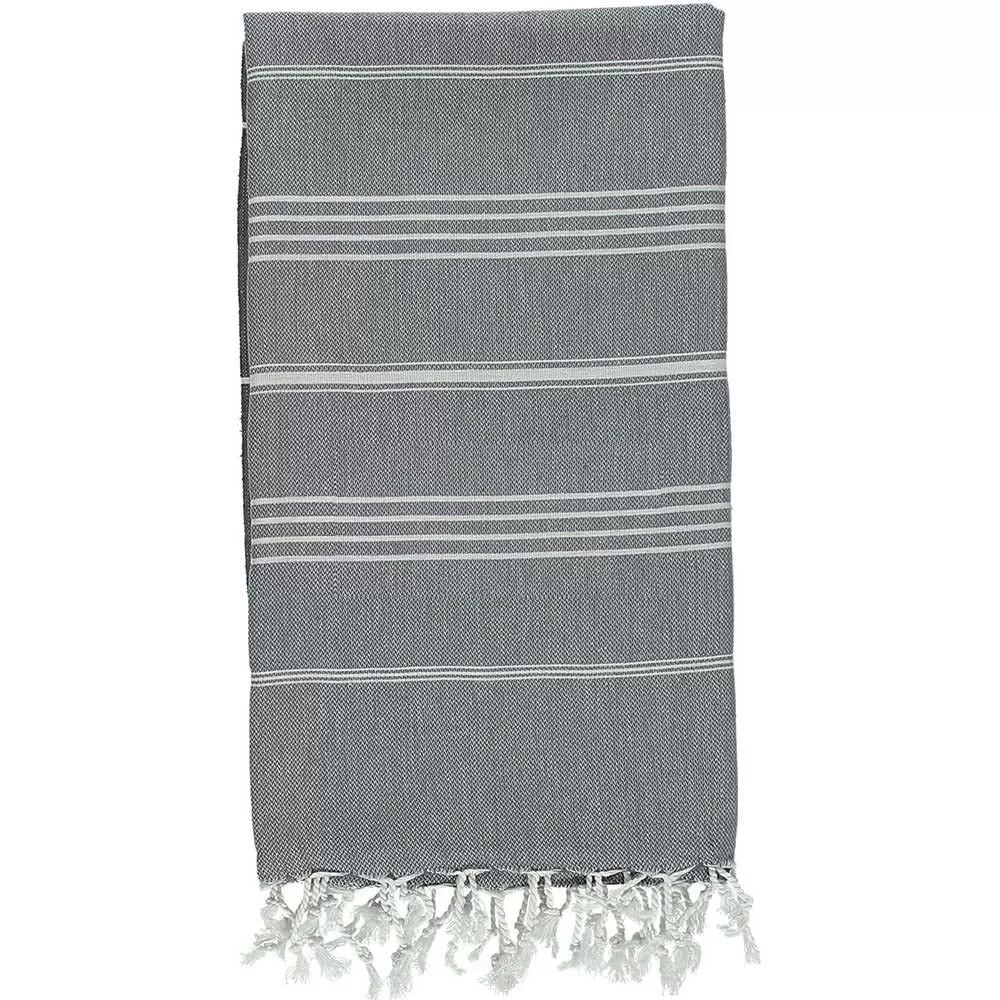 Black & White 100% Cotton Mini Turkish Towel