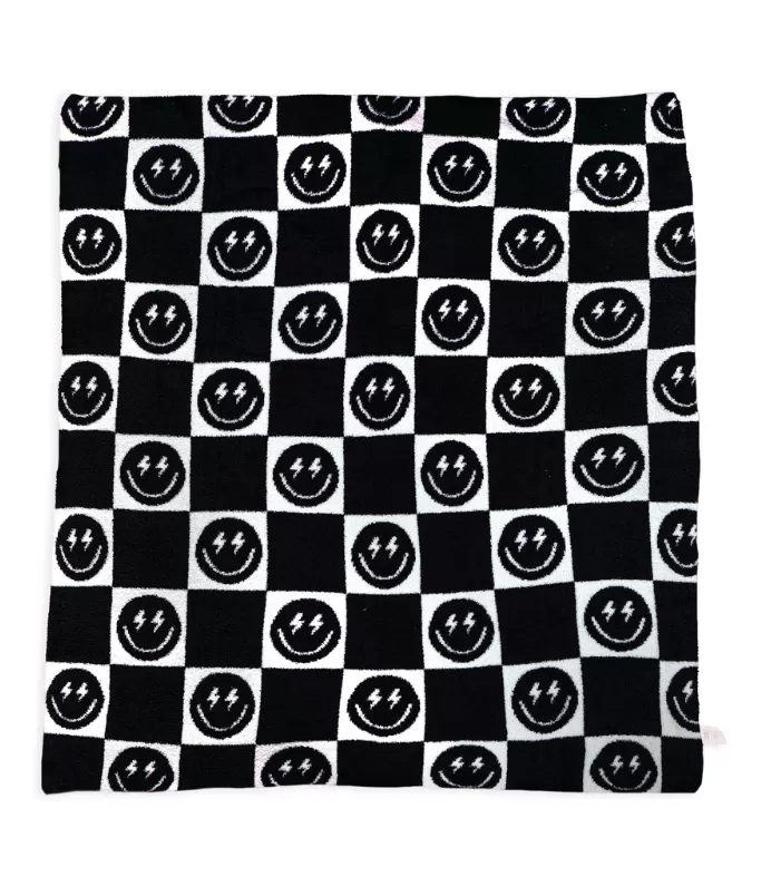 Black Bolt Smile Blanket