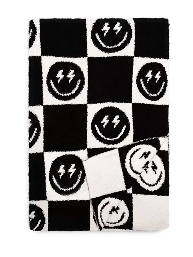 Black Bolt Smile Blanket