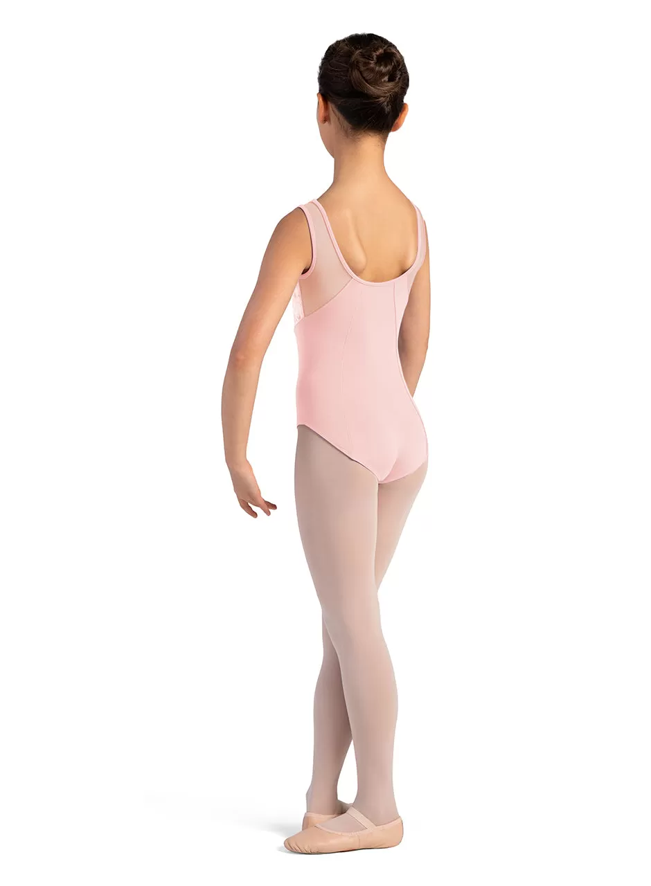 Bloch Child Velvet Paneled Tank Leotard- CL1027