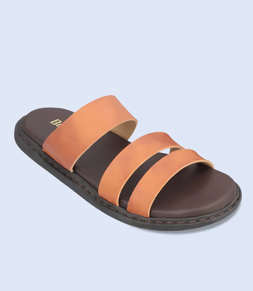 BM4602-TAN-Men Slippers