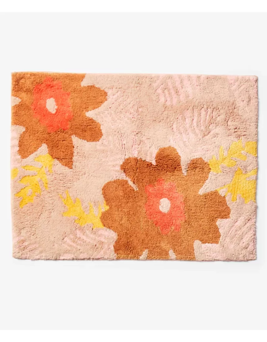 Bonnie and Neil - Sunset Floral Pink Bath Mat