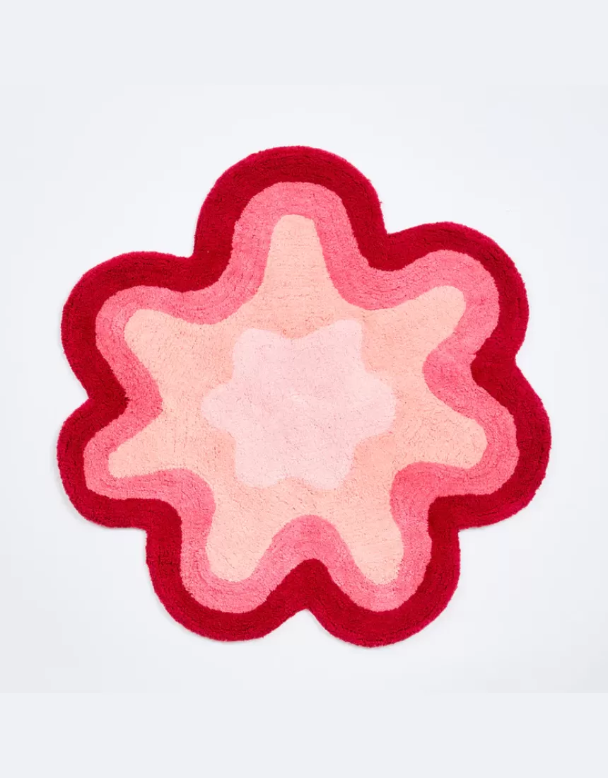 Bonnie and Neil - Wave Bath Mat Pink