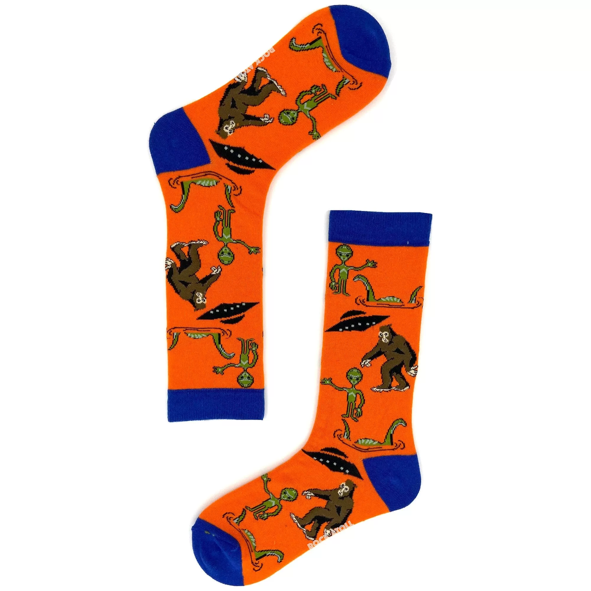 Bright Orange Mythical Creature Socks