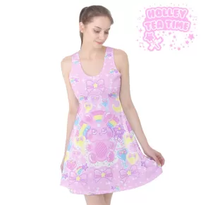 Bubblegum bunny sleeveless skater dress [made to order]