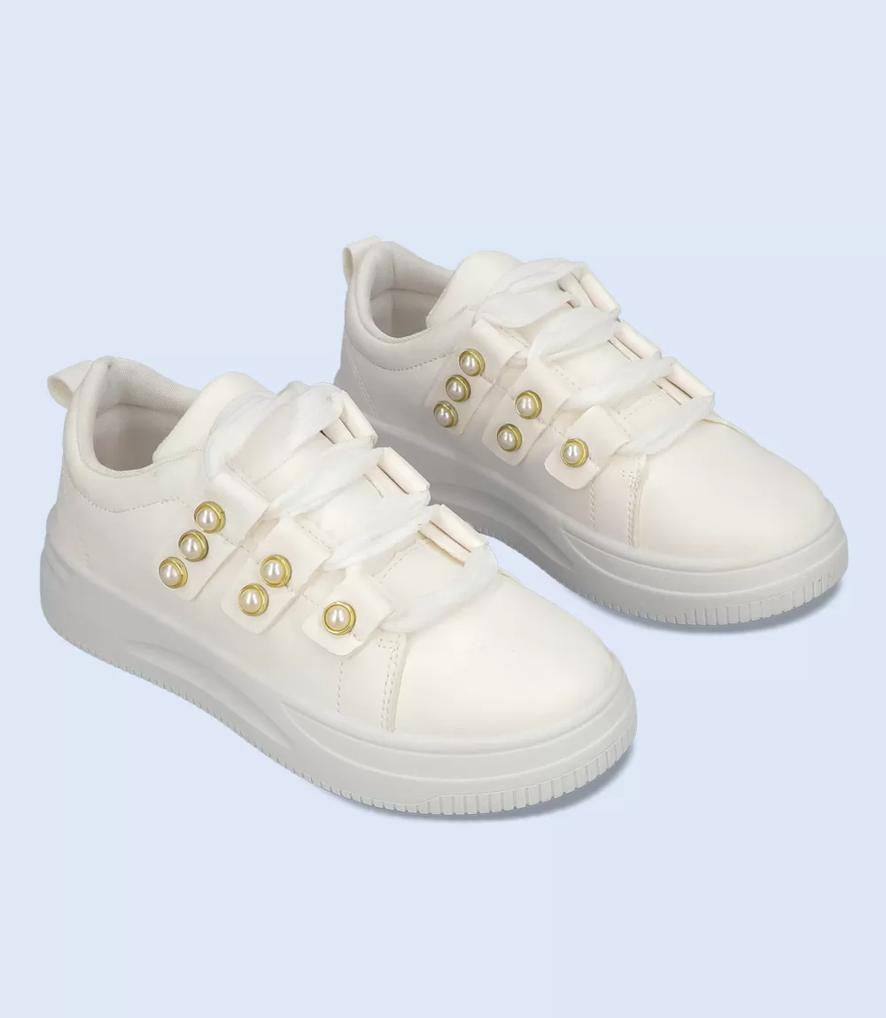 BW8261-WHITE-Women Sports Shoes