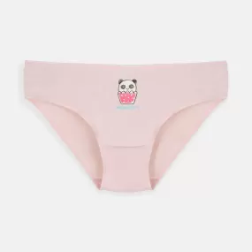 CA Monday Panda Pink Girls Panties 8611