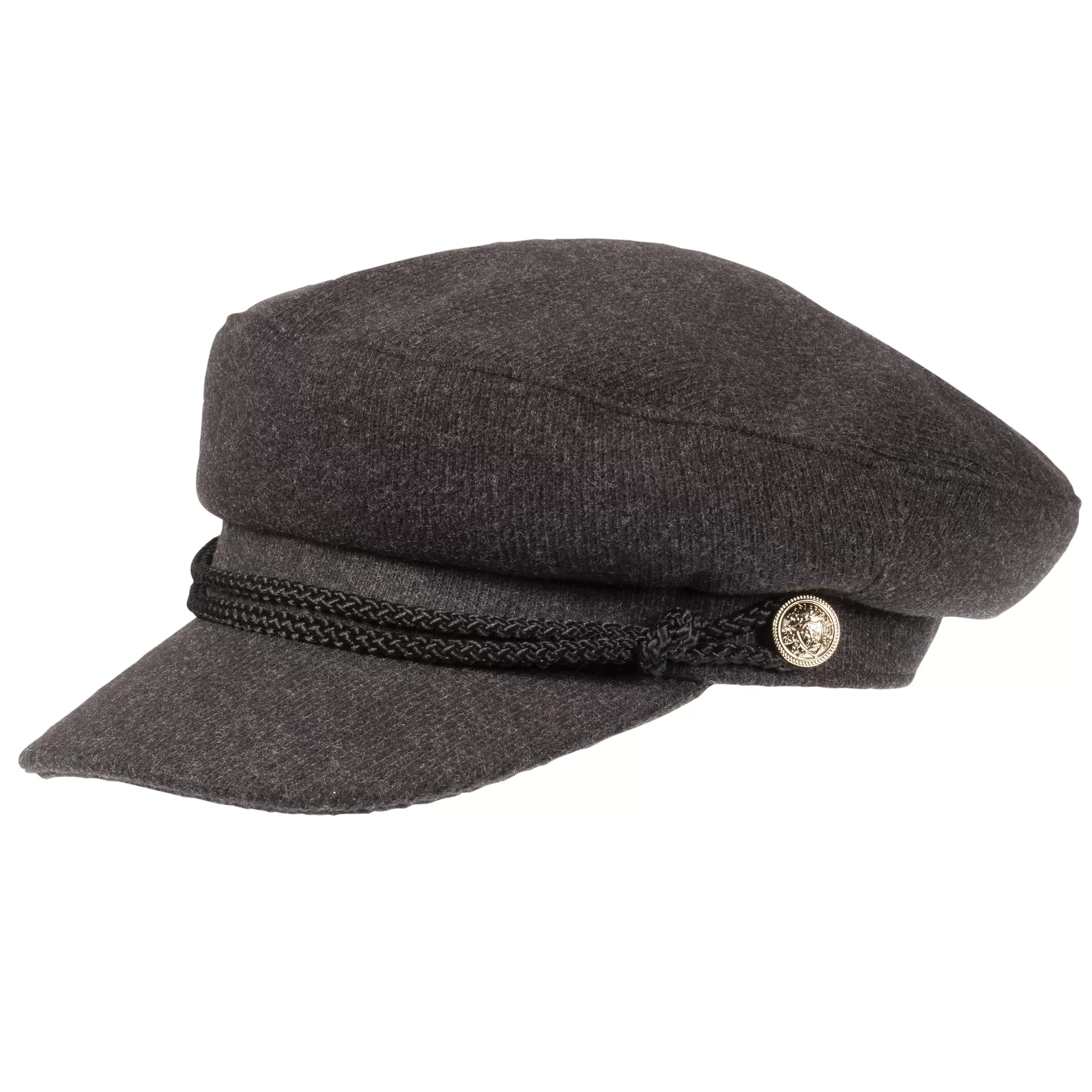 Casquette gavroche Femme velours Gris