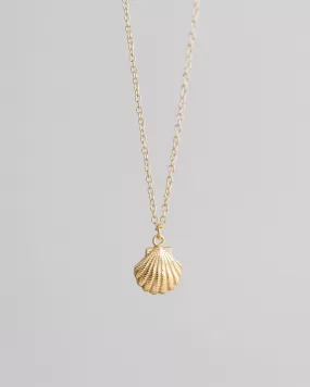 Coast and Cove - Gold Scallop Necklace