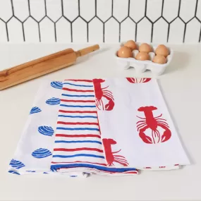 Coastal Kitchen Towel Set Of 3