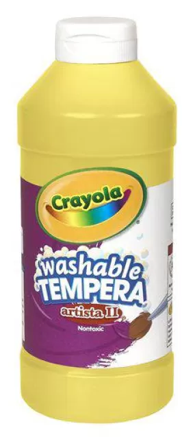 Crayola Artista II Tempera 16 Oz Yellow Washable Paint (discontinued)