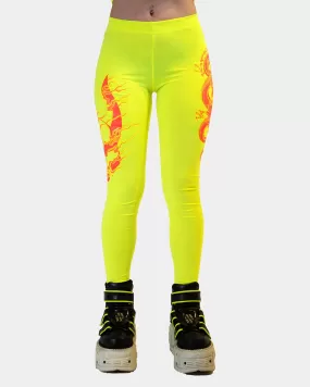 DRAGONITE LEGGINGS FLUO / YELLOW