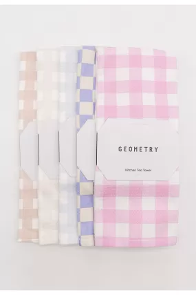 Gingham Geometry House Towels