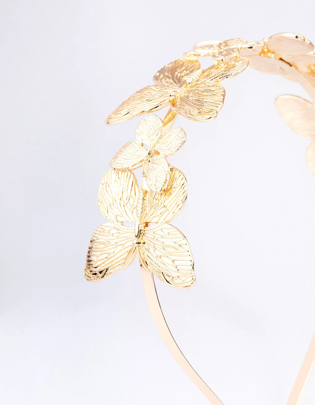 Gold Decorative Butterfly Headband