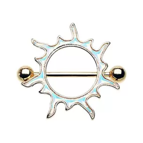 Gold Illuminating Sun WildKlass Nipple Shield Ring