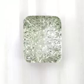 GREEN AQUAMARINE Gemstone Carving  : 13.00cts Natural Untreated Aqua Hand Carved Cushion Shape 13*16mm (With Video)