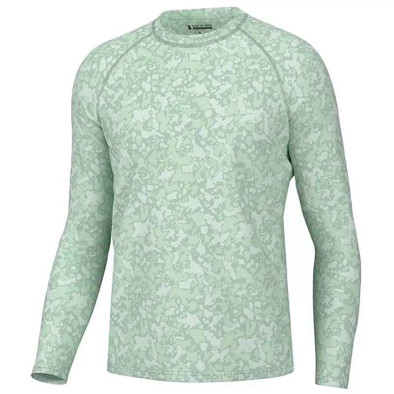 Green Localflage Performance Long Sleeve Shirt