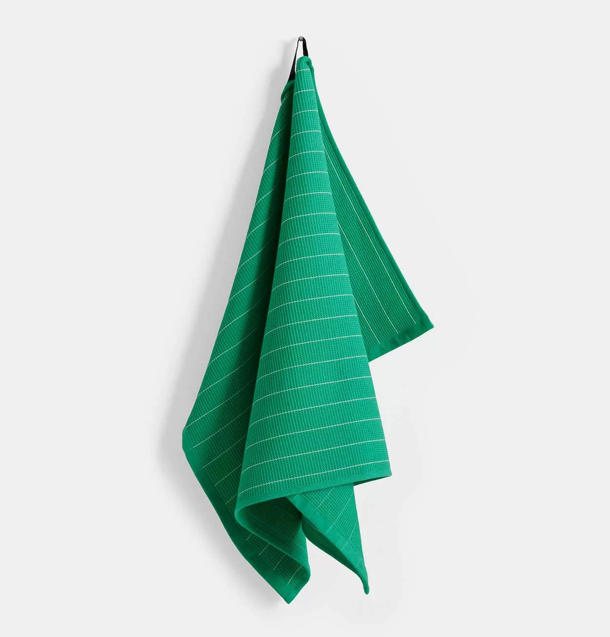 HAY Canteen Tea Towel in Emerald Pinstripe