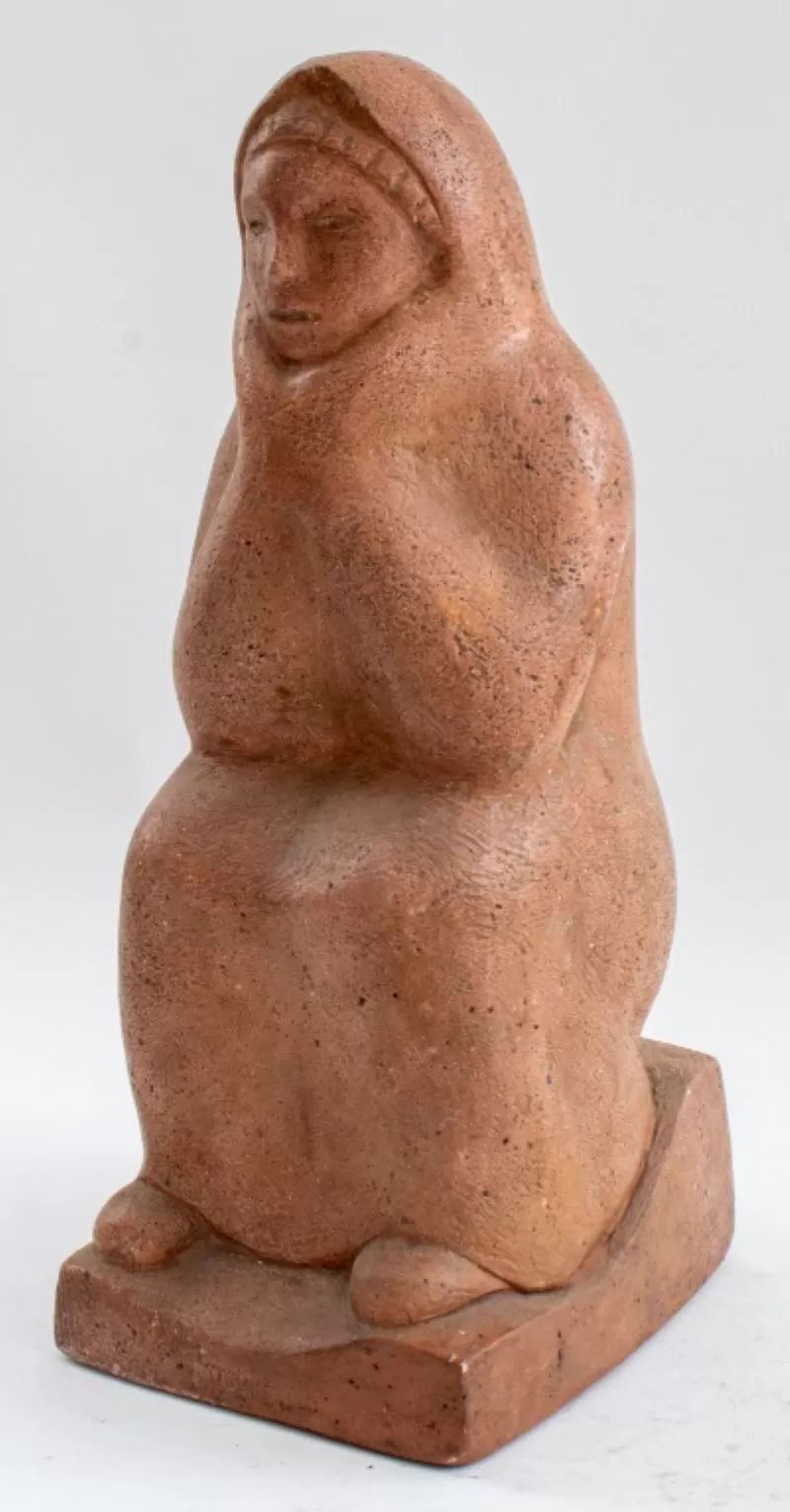 Henry Schonbauer Terracotta Figurative Sculpture