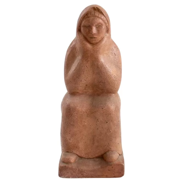 Henry Schonbauer Terracotta Figurative Sculpture