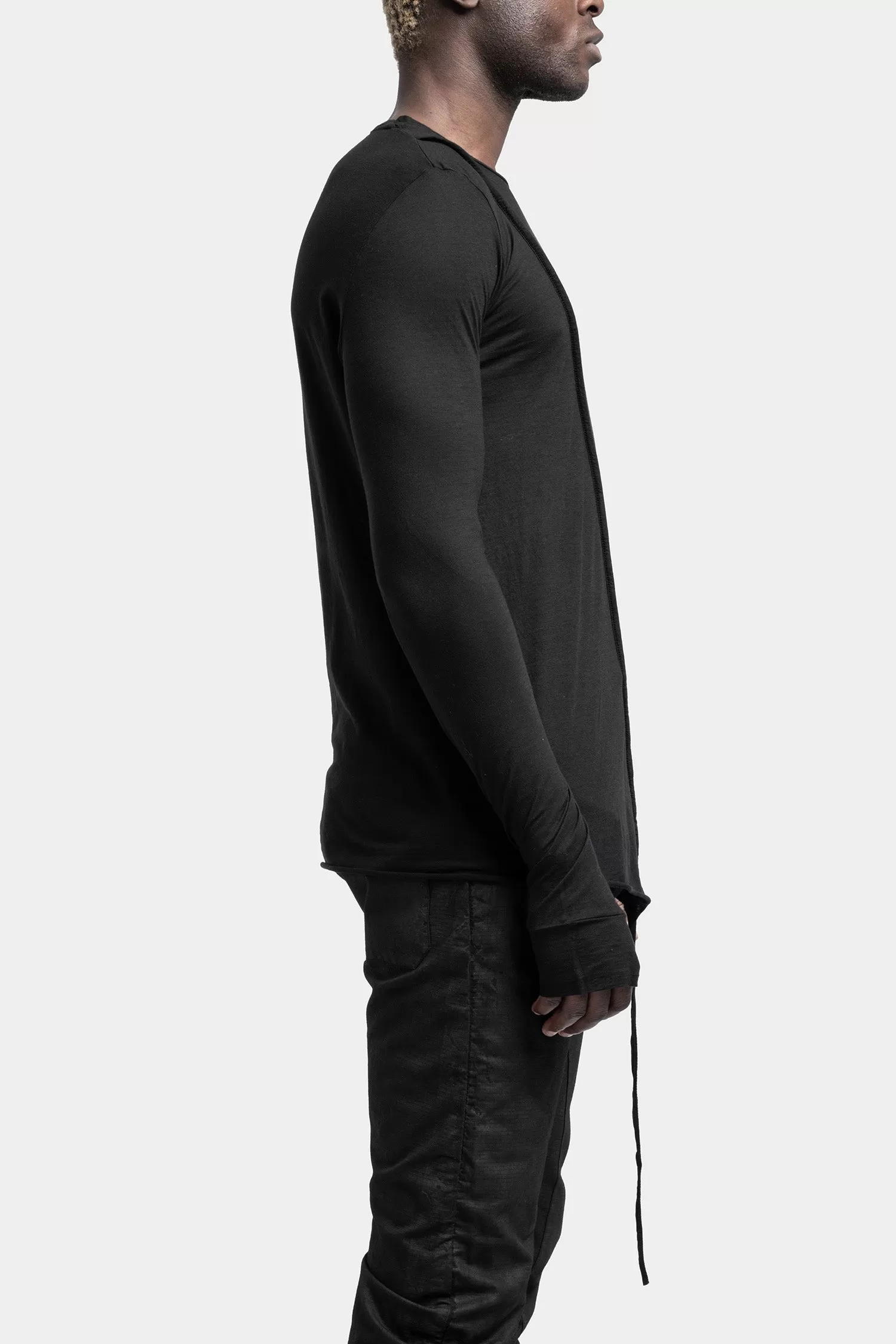 Iconic long sleeve tee, Black