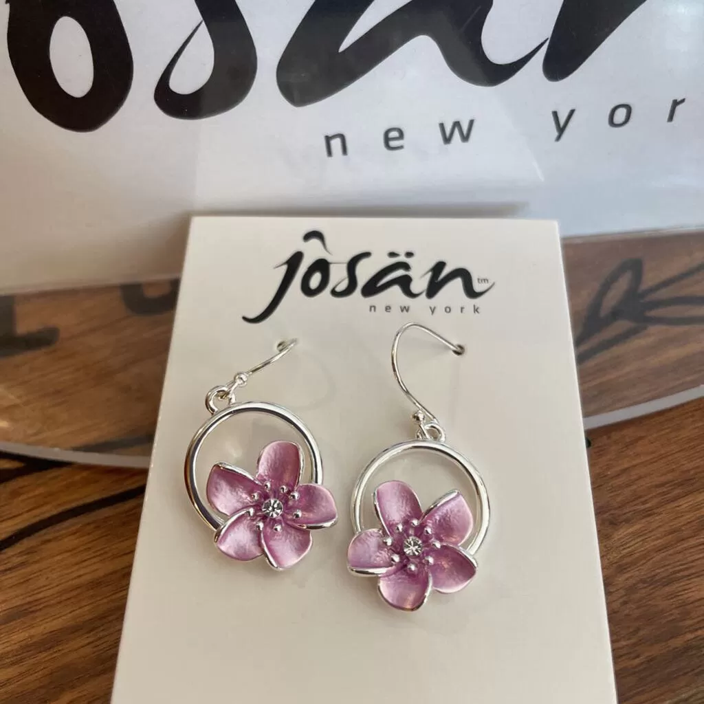 Josan SSW Pink Mallow in Circle Earrings