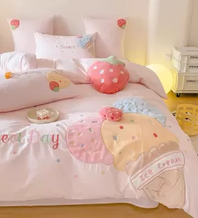 Kawaii Ice Cream Bedding Set PN6618