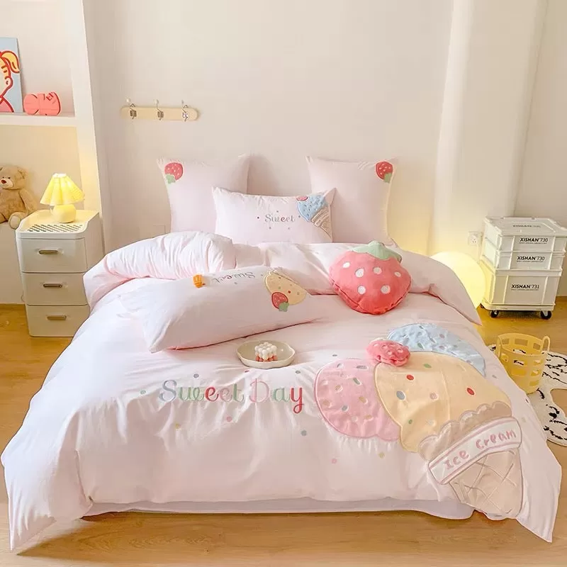 Kawaii Ice Cream Bedding Set PN6618