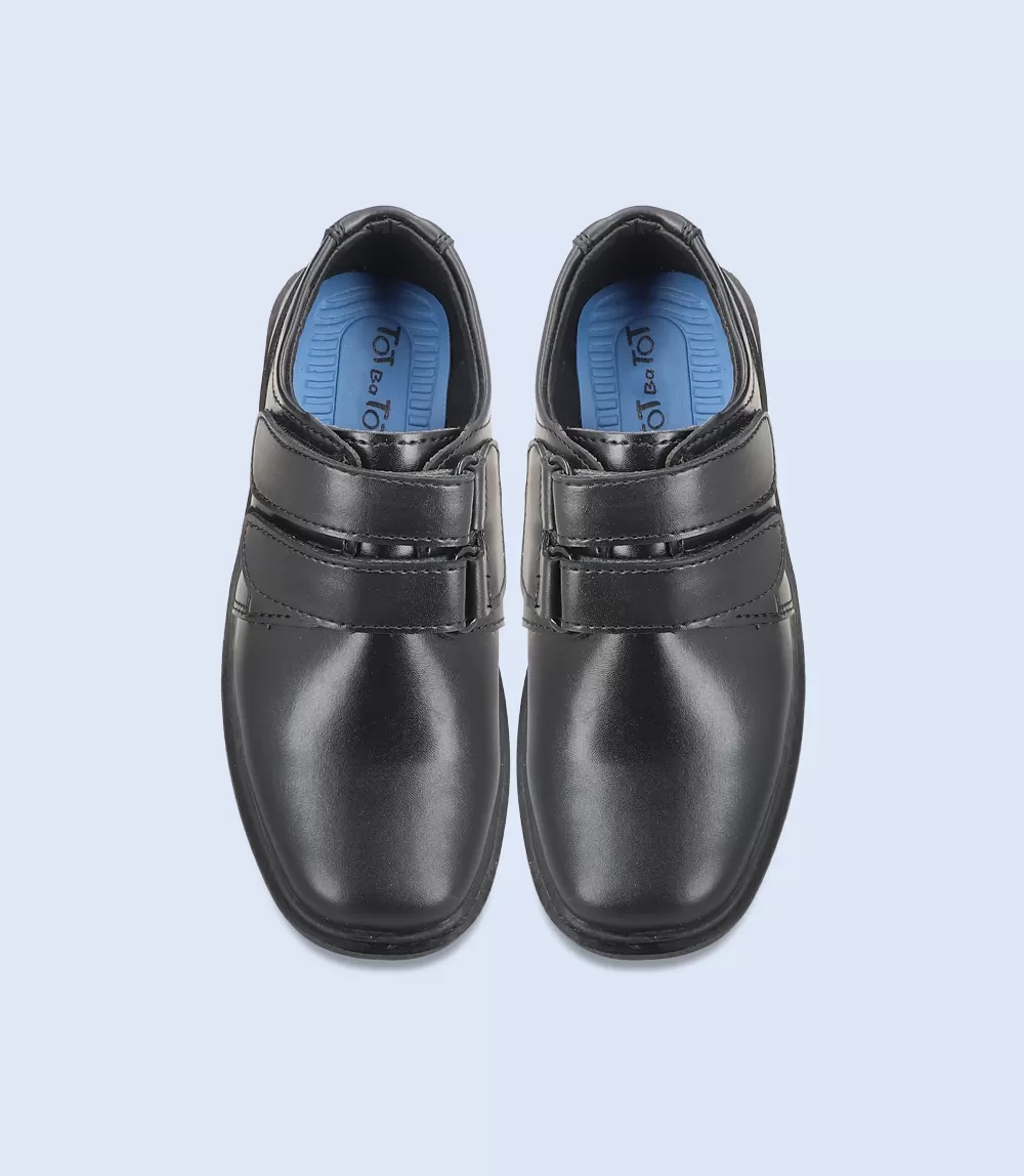 KB0150-BLACK-School Shoes for Boys