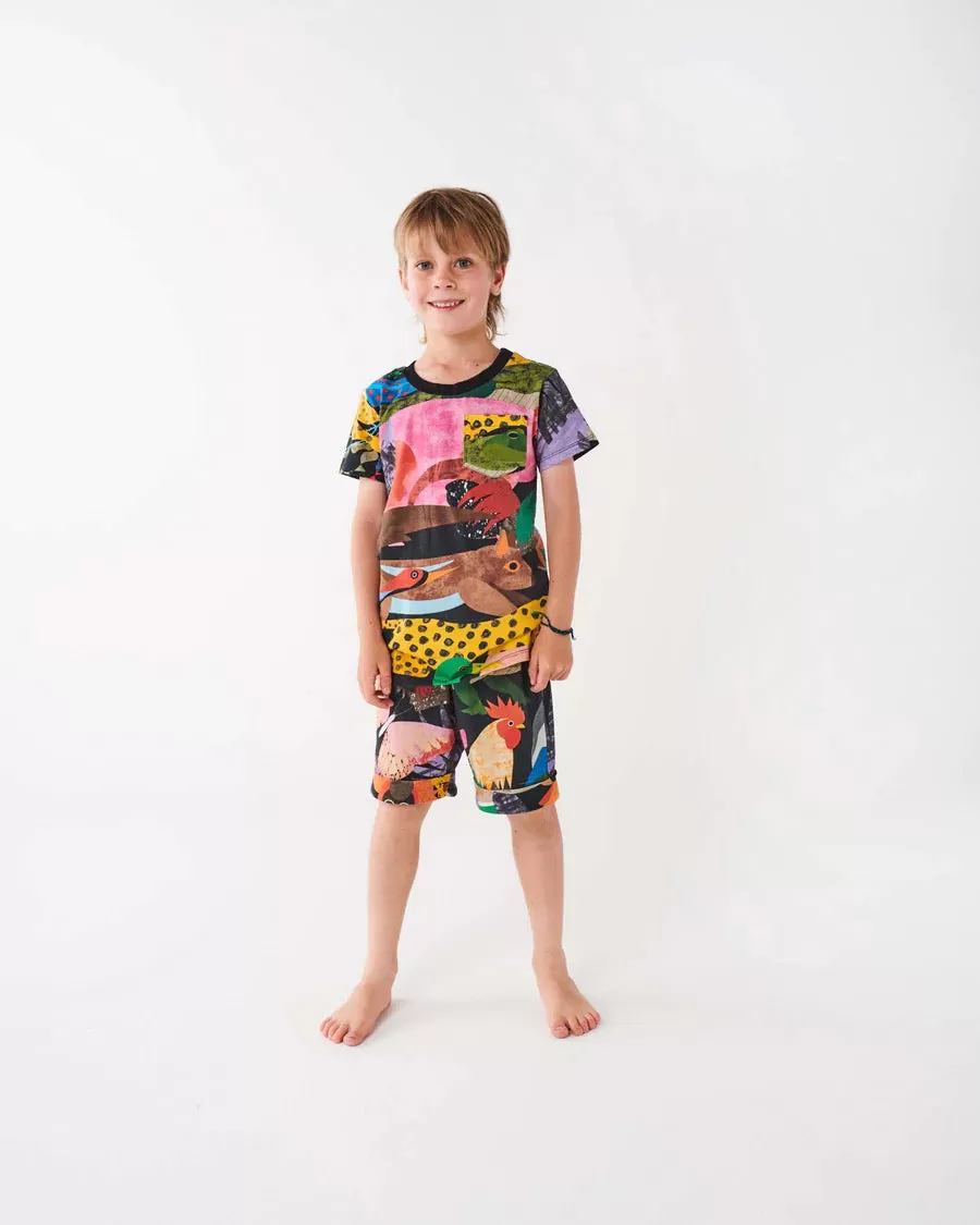 Kip & Co | All Creatures Great & Small Organic Cotton Short Pyjama Set