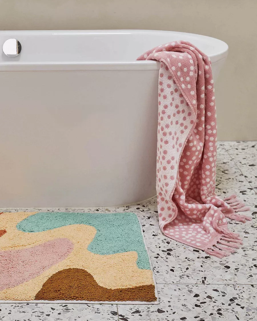 Kip & Co HOME  | Islands In The Stream Apricot Bath Mat