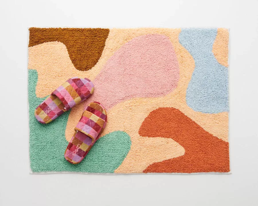 Kip & Co HOME  | Islands In The Stream Apricot Bath Mat