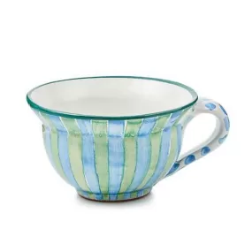 MacKenzie-Childs Paper & Pencil Ceramic Teacup