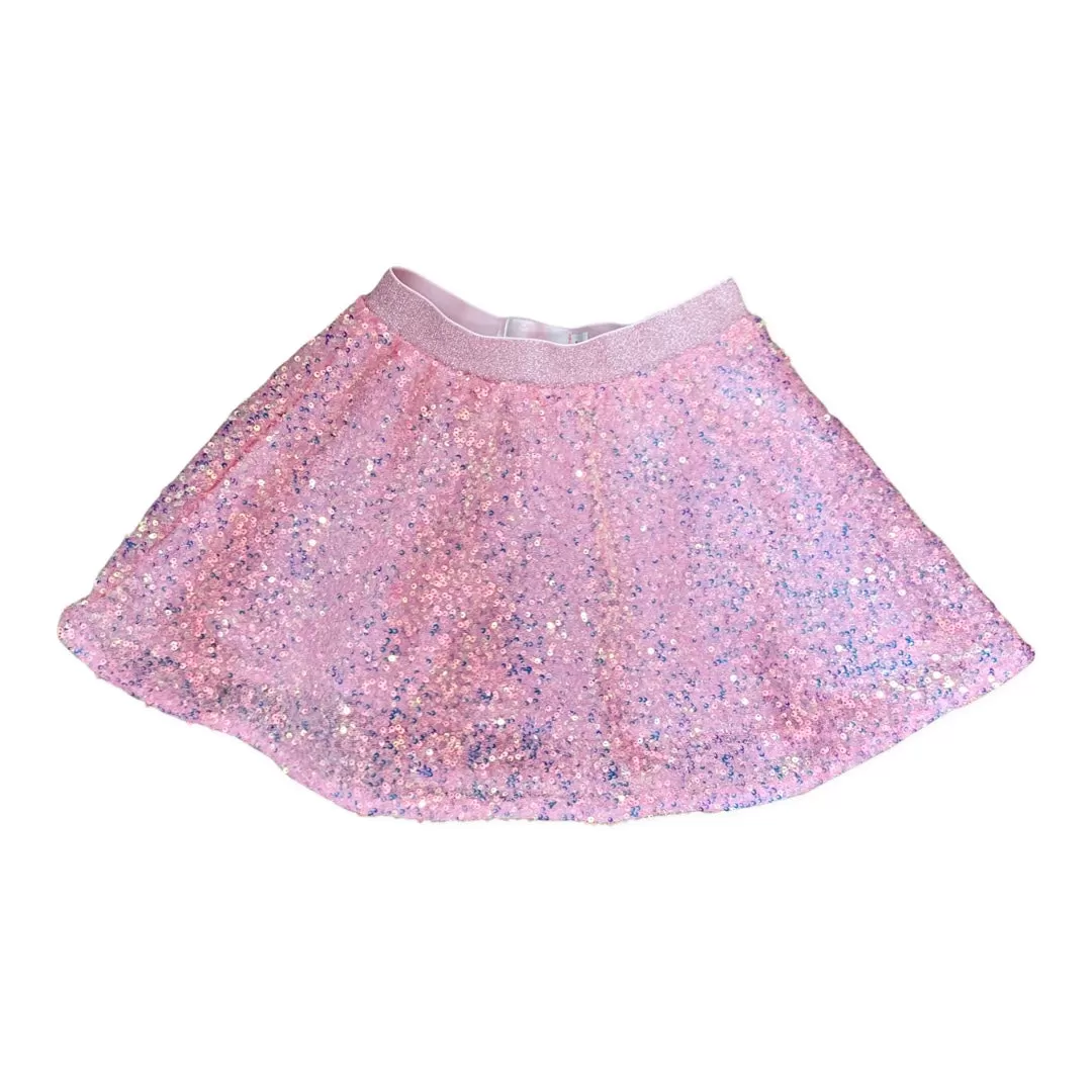 Mila & Rose Sequin Twirl Skirt - Bubblegum Pink